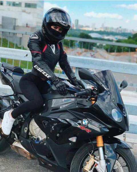 hot girls riding bike