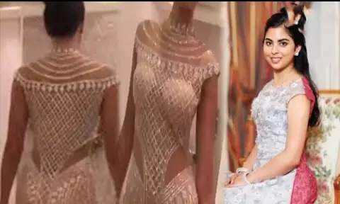 Wearing Pure Diamond Dress Worth 90 Crores